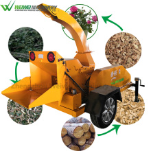 Weiwei 30 years manufacturer wood branch crusher machine drum type mobile wood chipper
